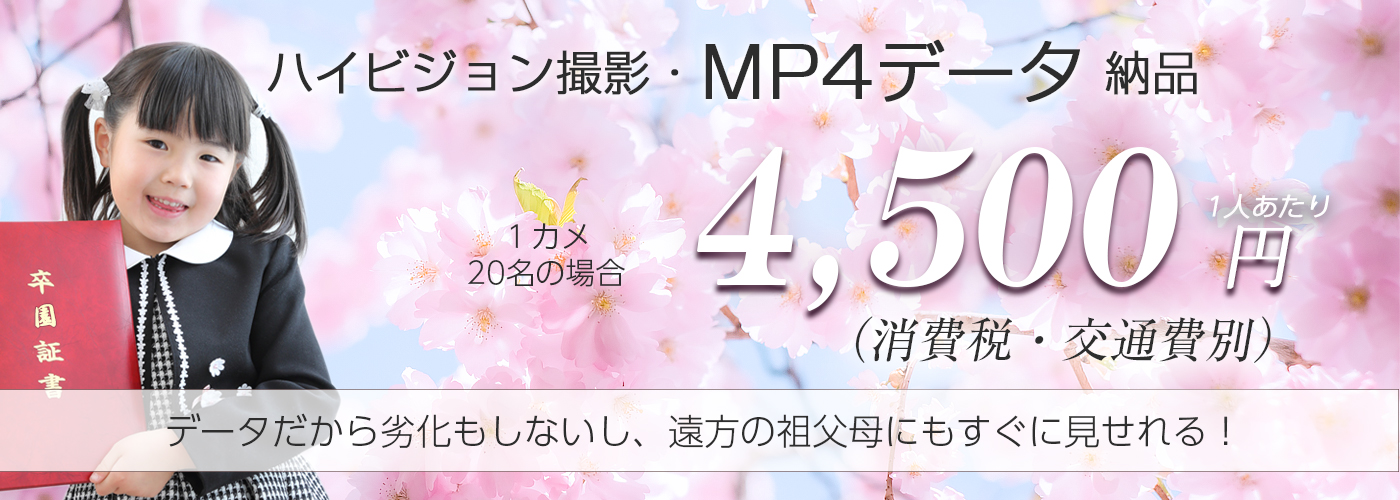 ハイビジョン撮影MP4データ